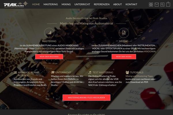 peak-studios.de site used Usermindtheme