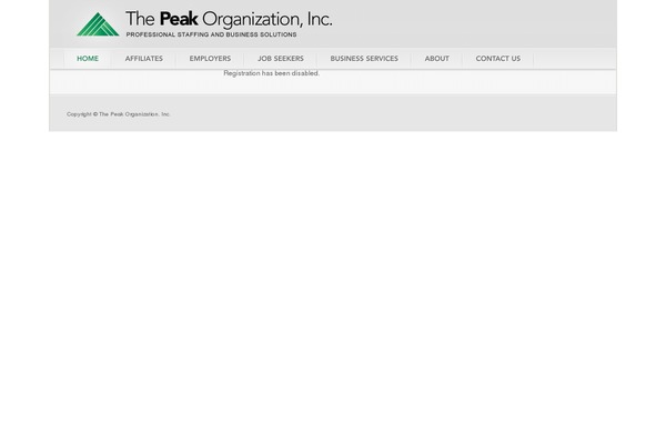 Peak_org theme site design template sample