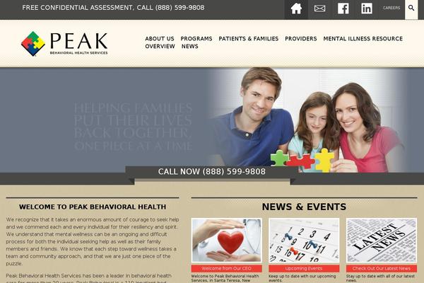 peakbehavioral.com site used Canyon-vista-child-theme