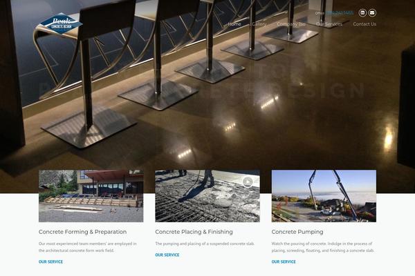 Construction theme site design template sample