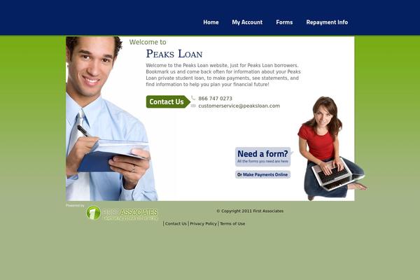 P2 theme site design template sample