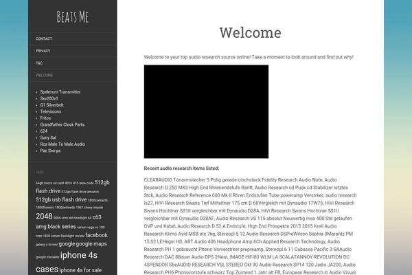 Flat theme site design template sample