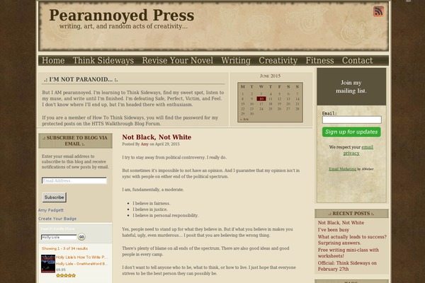 pearannoyed.com site used Wasteland