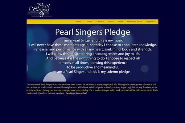 pearlsingers.com site used Mingle
