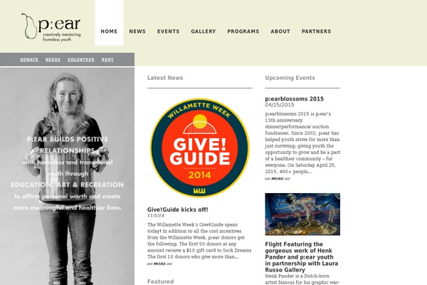 Pear theme site design template sample
