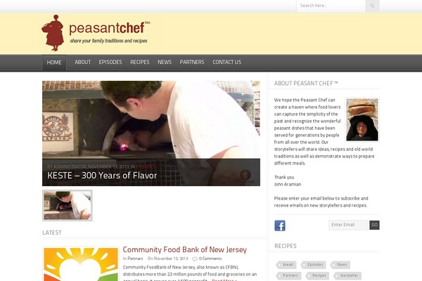 Foodpress theme site design template sample