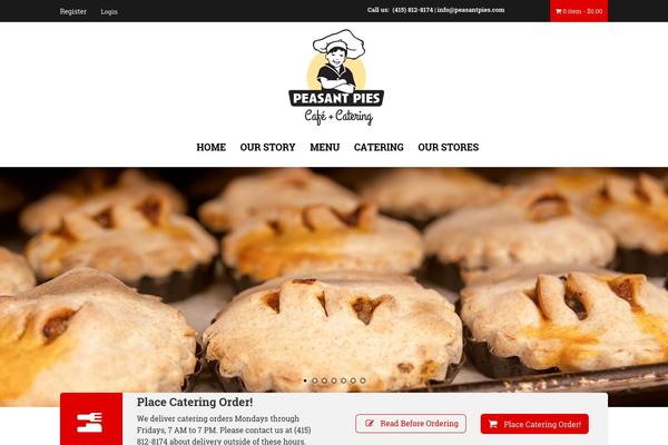 peasantpies.com site used Takeaway