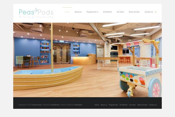 Ample theme site design template sample