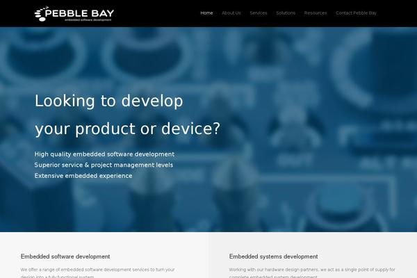 pebblebay.com site used Pebble