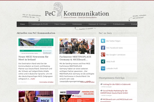 Pec theme site design template sample