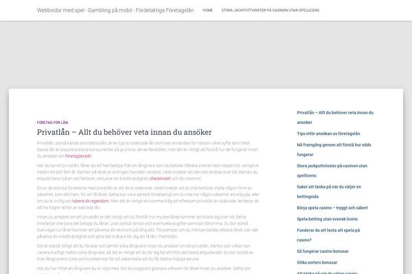Hestia theme site design template sample
