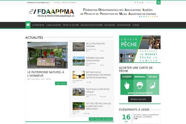 Sahifa Child theme site design template sample