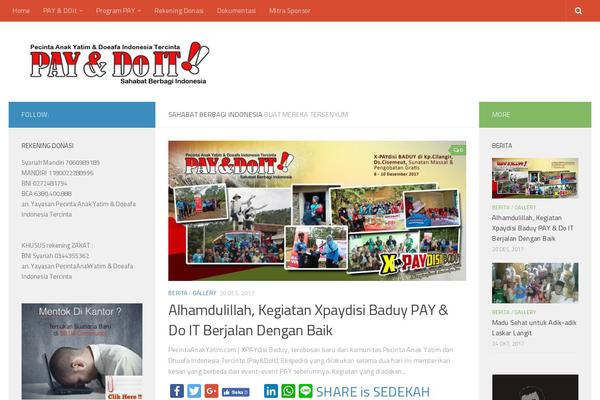 Hueman theme site design template sample