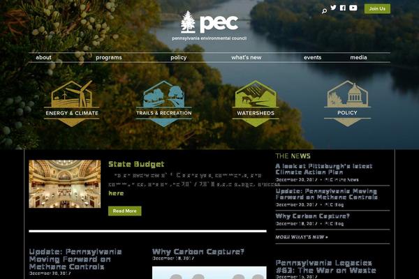 Pec theme site design template sample