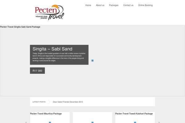 Travelo theme site design template sample