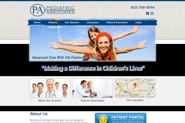 Pa theme site design template sample