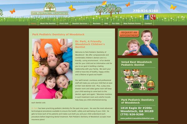 Park theme site design template sample