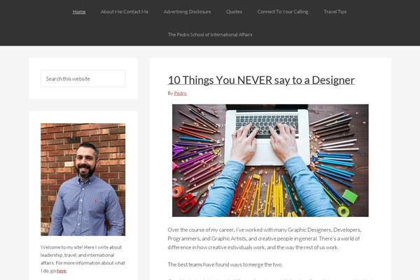 Site using Genesis Custom Headers plugin