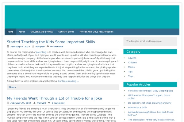 Blue Planet theme site design template sample