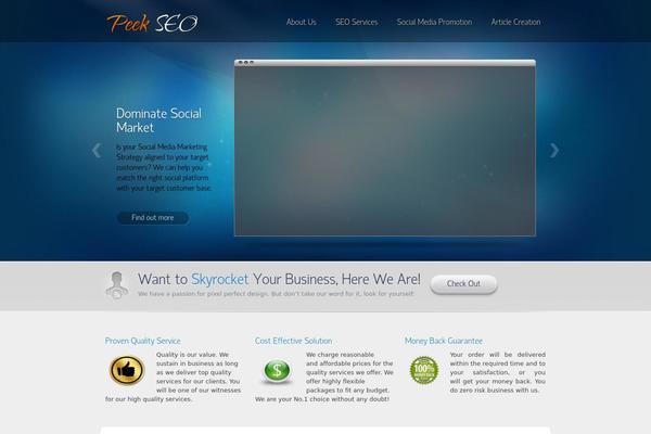 peekseo.com site used Envision