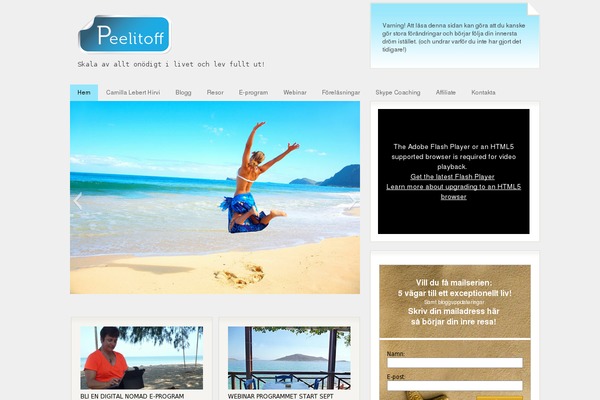 Bloggie theme site design template sample