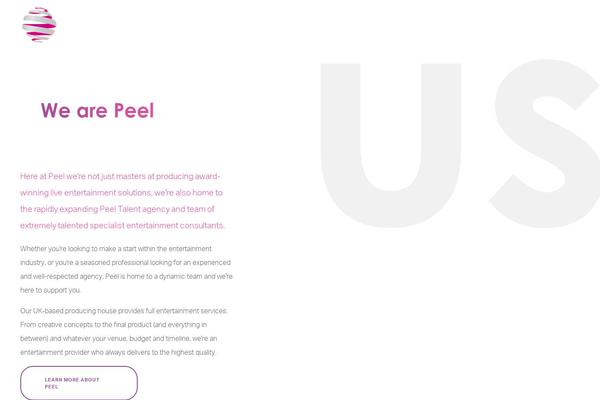 peeltalent.com site used Peel-talent
