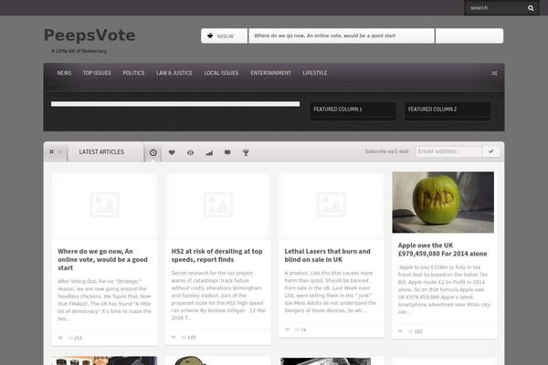 Flavor theme site design template sample