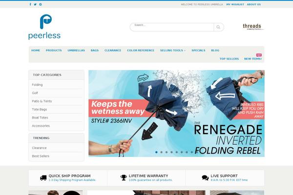 peerless theme websites examples