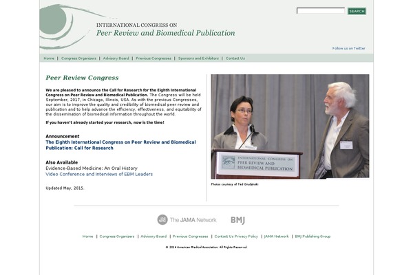 peerreviewcongress.org site used Prc