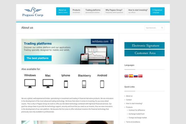 Thinker theme site design template sample
