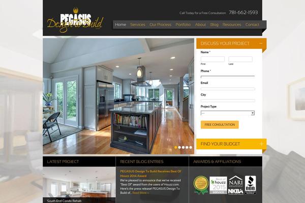 Pegasus theme site design template sample