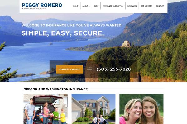 peggyromeroinsurance.com site used Peggy