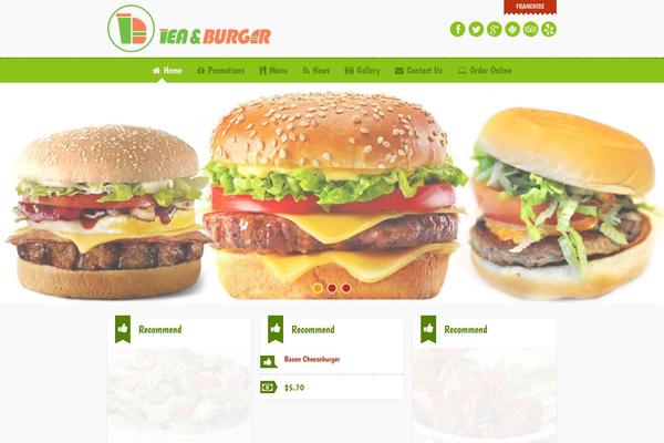 Dine & Drink theme site design template sample