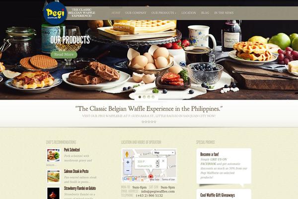 MyCuisine theme site design template sample