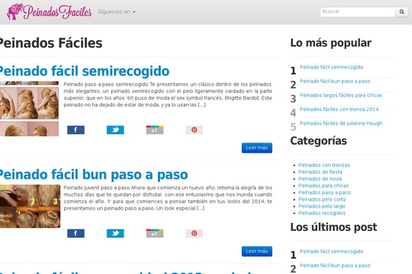 peinadosfaciles.com.es site used Archivados