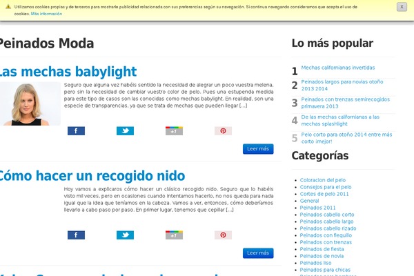 peinadosmoda.es site used Archivados