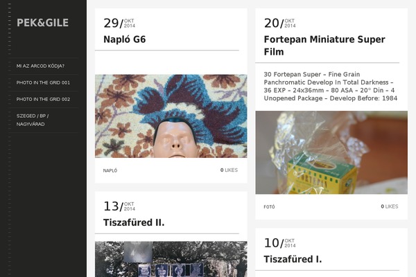 LENS theme site design template sample