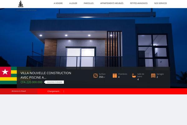 Site using Inspiry-real-estate plugin