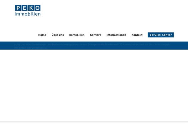 Infinite theme site design template sample