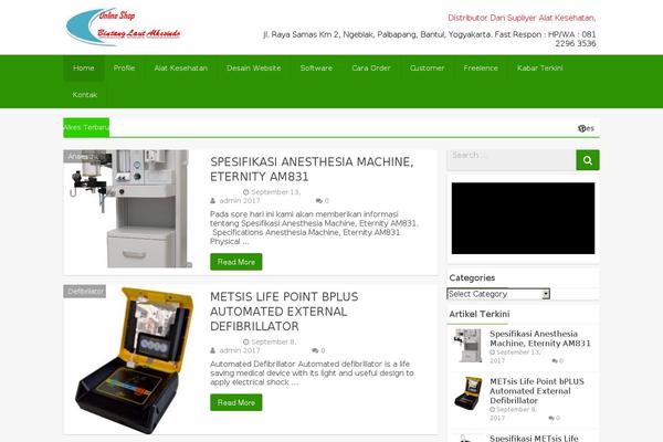 IndoStore theme site design template sample