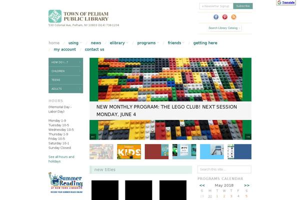 Booklovers theme site design template sample