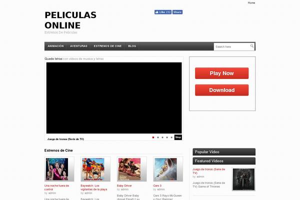 Video theme site design template sample