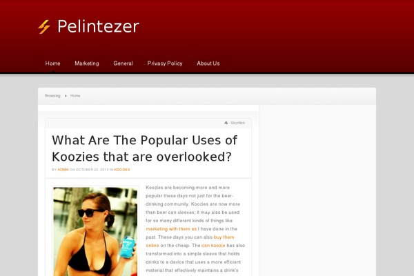 News theme site design template sample
