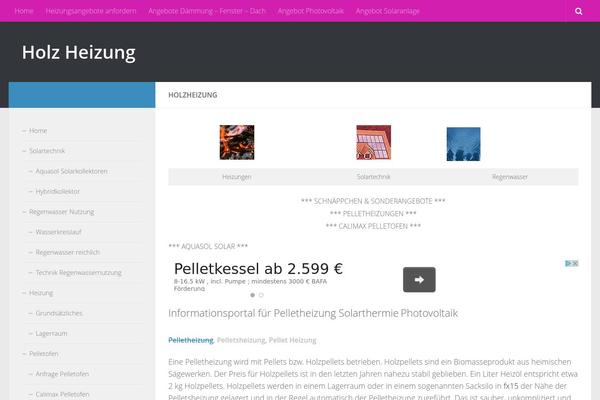 Hueman theme site design template sample