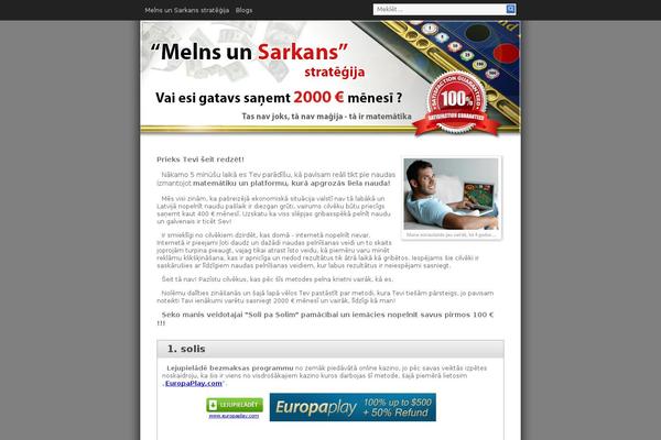 Infinity theme site design template sample