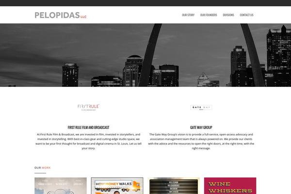 River theme site design template sample