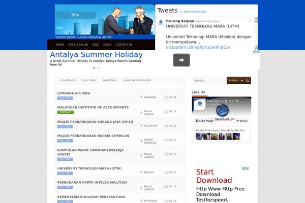 Jobpress theme site design template sample