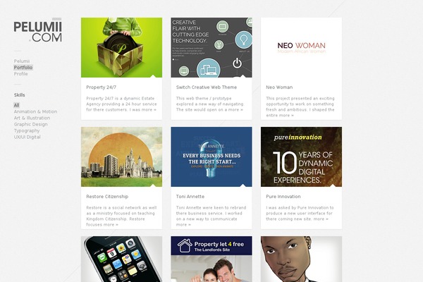 Gridlocked theme site design template sample