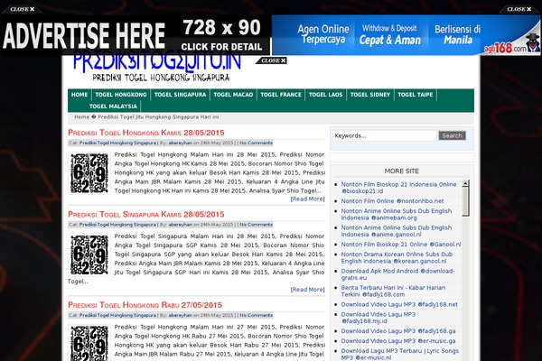 Square theme site design template sample