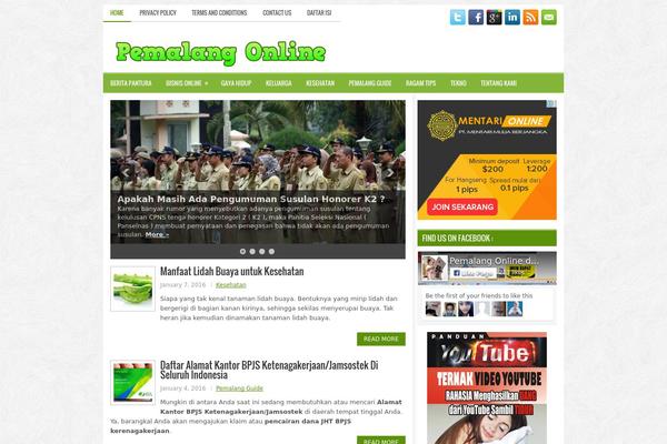 Wordie theme site design template sample